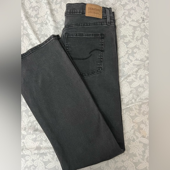 Women’s Levi’s Strauss heritage high rise kick boot grey jeans size 10 W30 - Picture 10 of 12